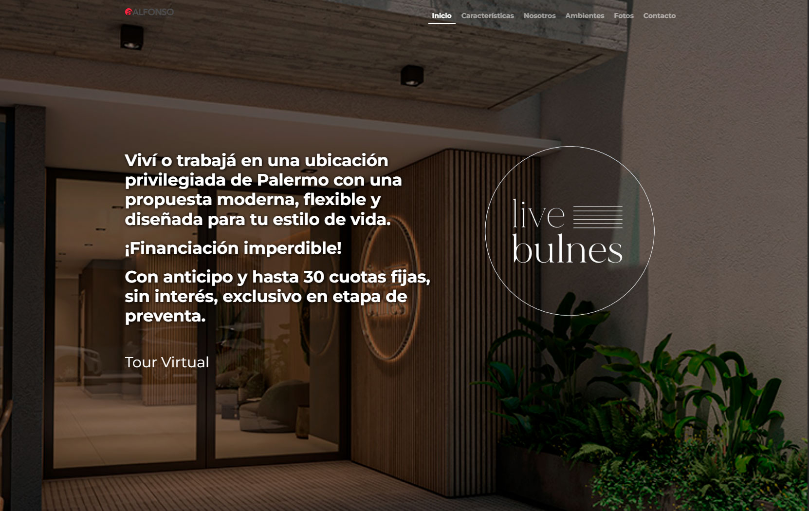 Grupo Alfonso - Bulnes: micrositio de nuevo emprendimiento.