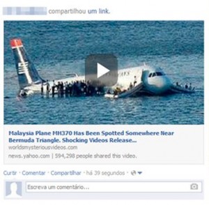 Nuevo Virus en Facebook: El Avión Malasio 2 FacebookMH370