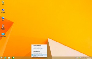 Menú de opciones de la barra de tareas de Windows 8.1