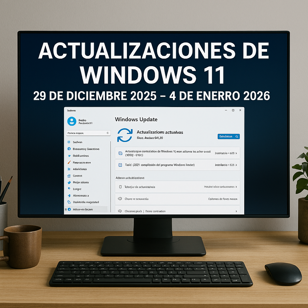 Actualizaciones de Windows 11 diciembre 2025 – enero 2026: KB5072033 y KB5072043 con mejoras en Search, Explorer y RAM