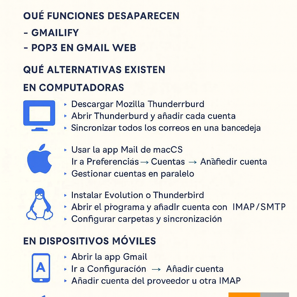 📩 Ya no podés descargar correos de otras cuentas en Gmail 2 Info