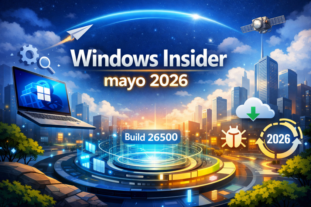 Windows Insider mayo 2026: novedades, builds y acumulativas