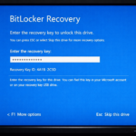 BitLocker – error de inicio – reparación – y no inicia