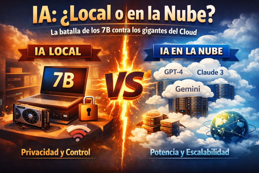 IA: ¿Local o en la Nube? La batalla de los 7B contra los gigantes del Cloud