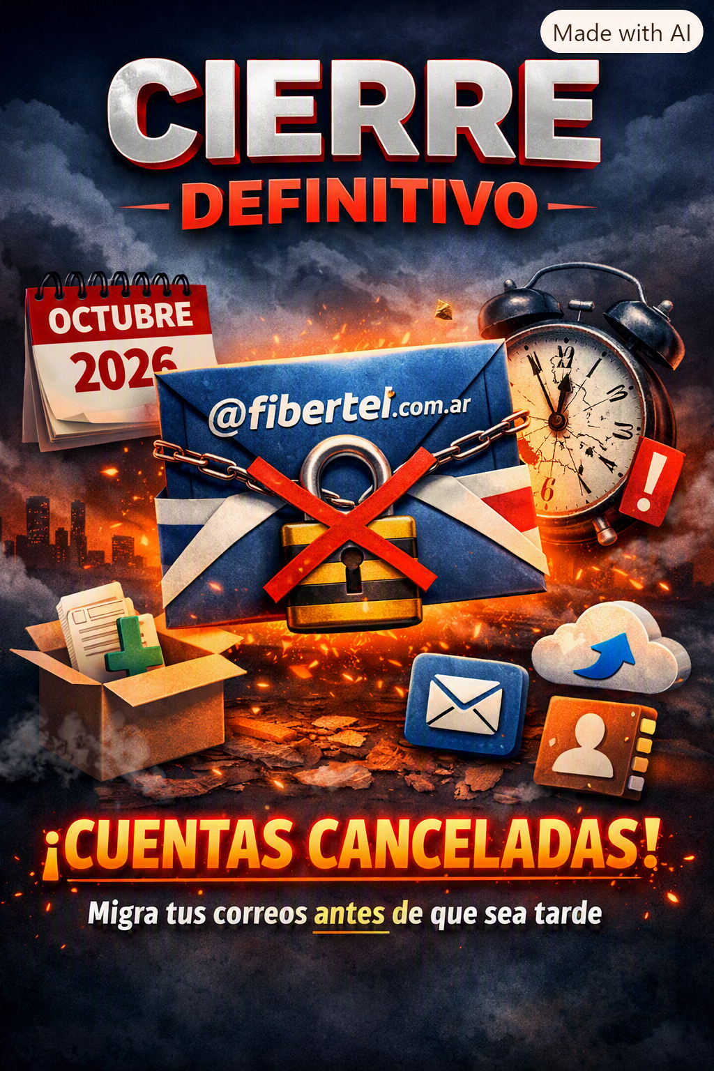 Cierre definitivo de cuentas de correo fibertel: cómo migrar sin perder nada
