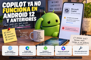 Copilot ya no funciona en Android 12 y anteriores